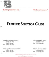 fastener selection guide
